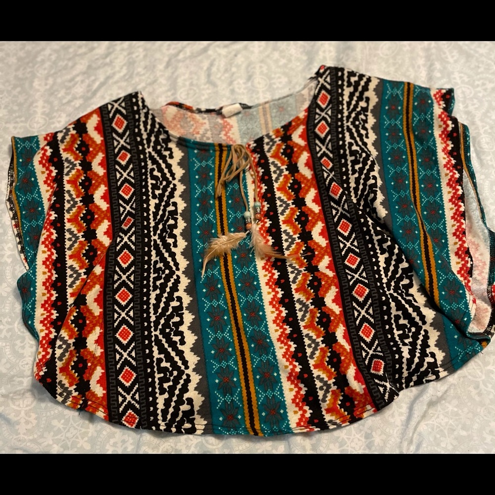 Body Central native printed crop top